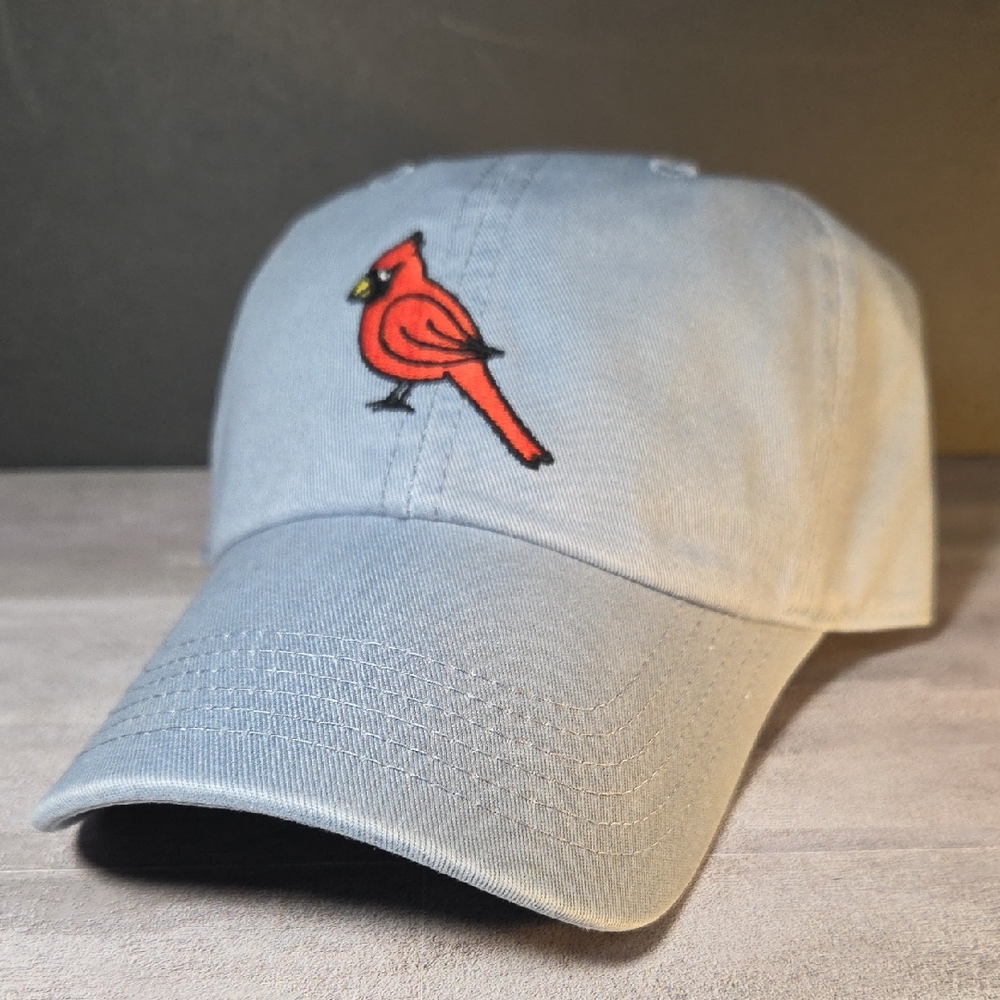Life Is Good Cardinal Chill Cap Blue with Red Cardinal Unisex NWT
